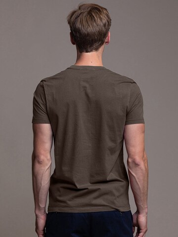 Laurent Vergne Shirt 'Thierry T-Shirt - Brown' in Brown
