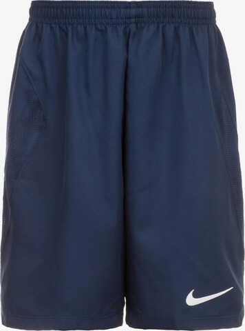 NIKE Workout Pants in Blue: front