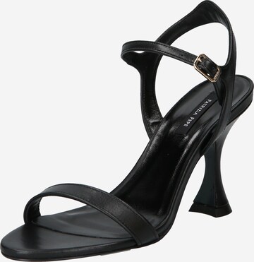 PATRIZIA PEPE Strap Sandals in Black: front