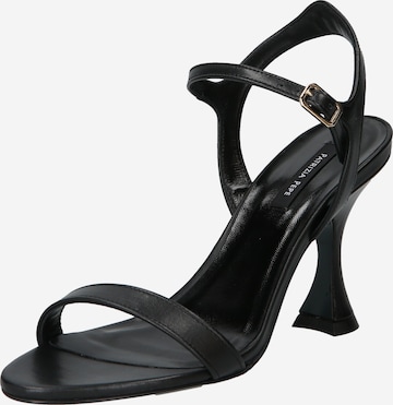 PATRIZIA PEPE Strap Sandals in Black: front