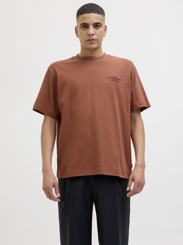 JACK & JONES Shirt 'JPRBLAchad' in Brown: front