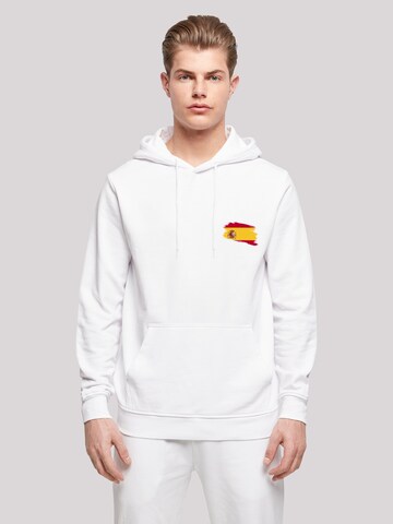 Sweat-shirt 'Spain Spanien Flagge' F4NT4STIC en blanc : devant