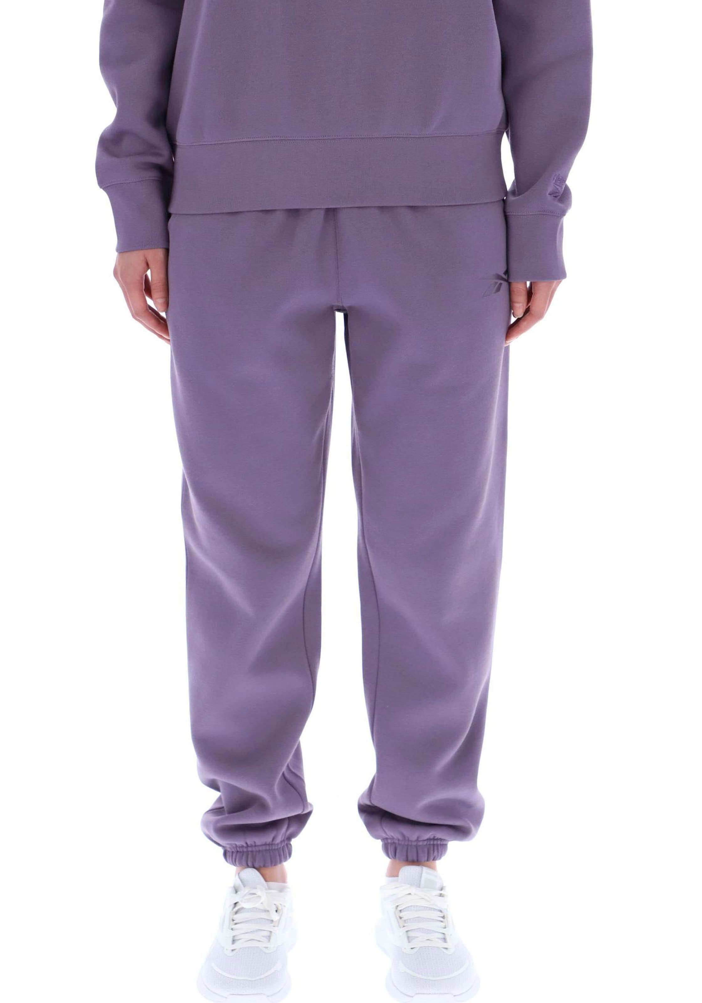 Reebok Pants in Purple: front