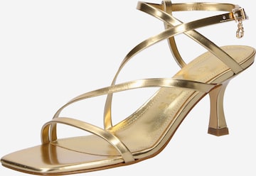 GUESS Sandalen met riem 'RIMILLA' in Goud: voorkant