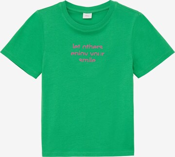 T-Shirt s.Oliver en vert : devant