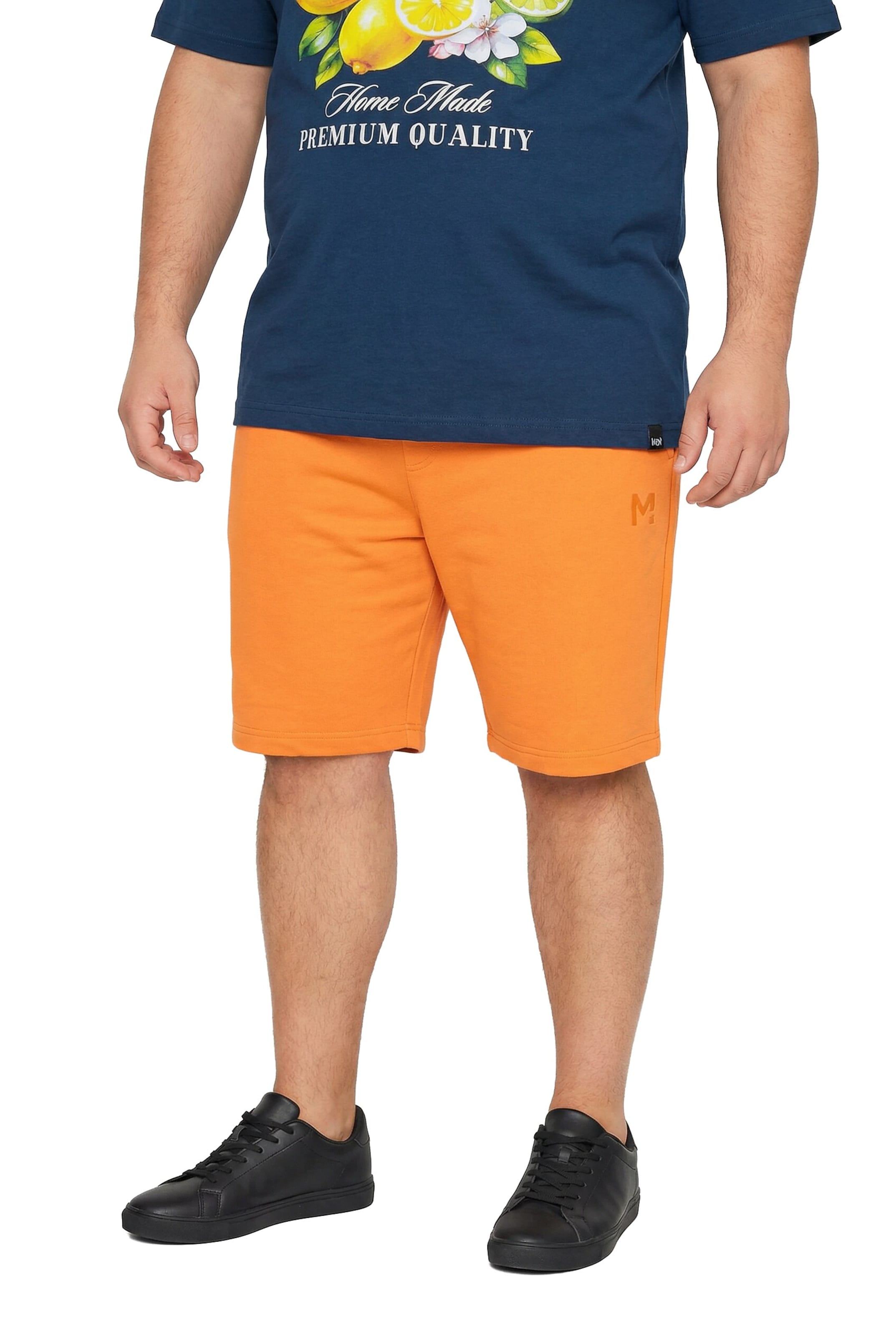 Men Plus Regular Trousers 'Bermuda' in Orange: front