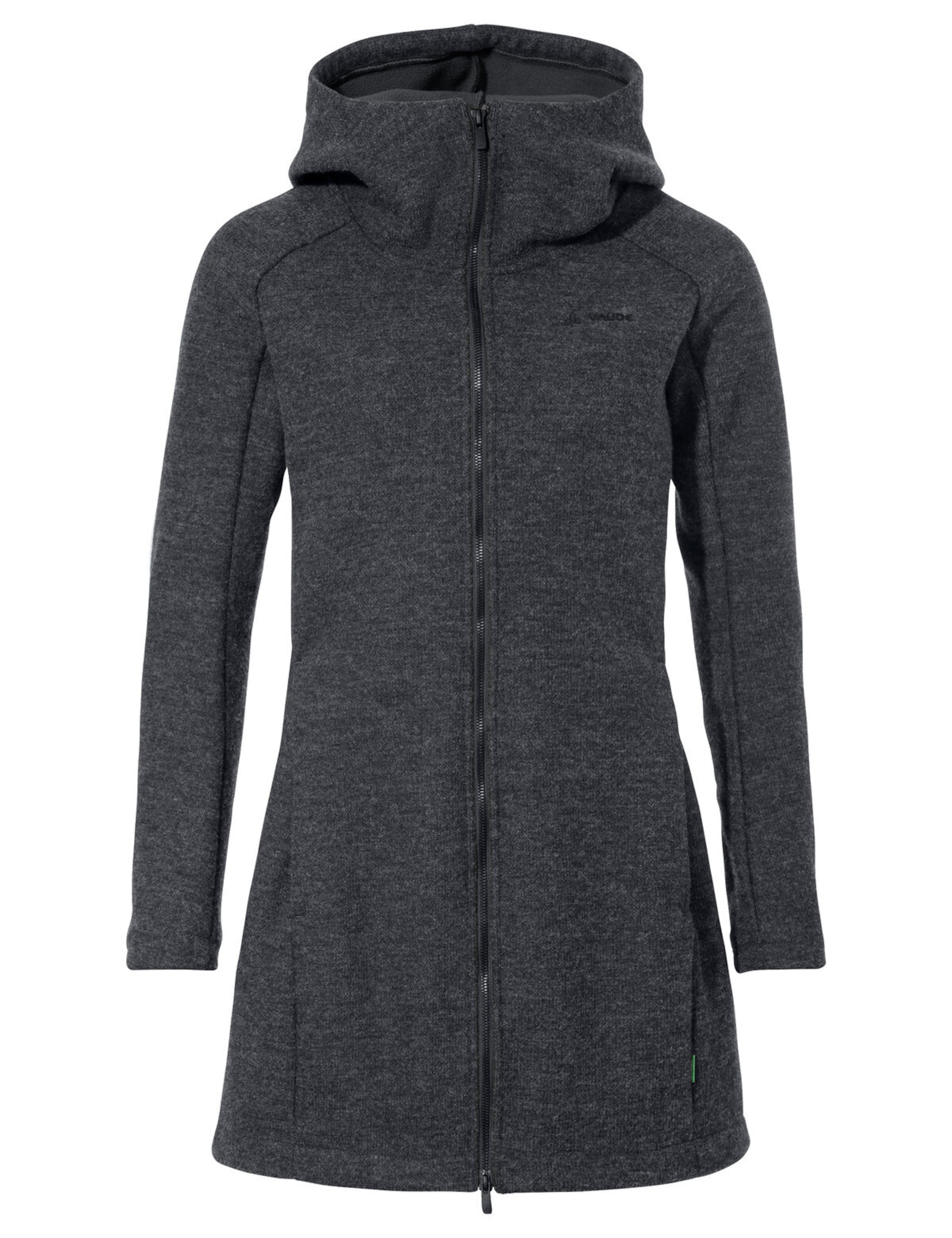 VAUDE Functionele fleece jas 'Tinshan III' in Zwart: voorkant