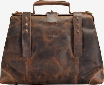 Greenland Nature Briefcase in Brown: front