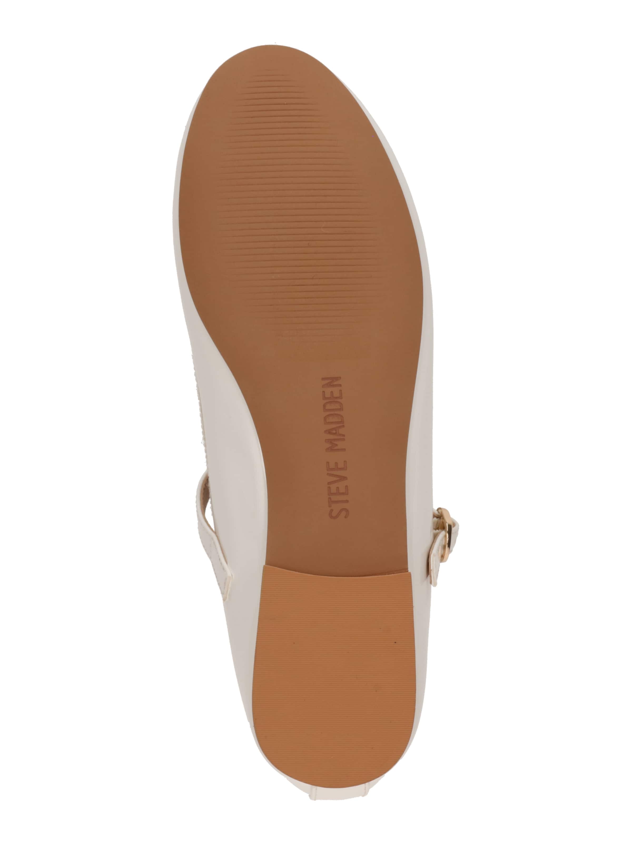 Balerini cu curea glezna 'Volley' de la STEVE MADDEN pe alb