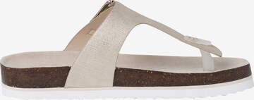 s.Oliver T-Bar Sandals in Beige