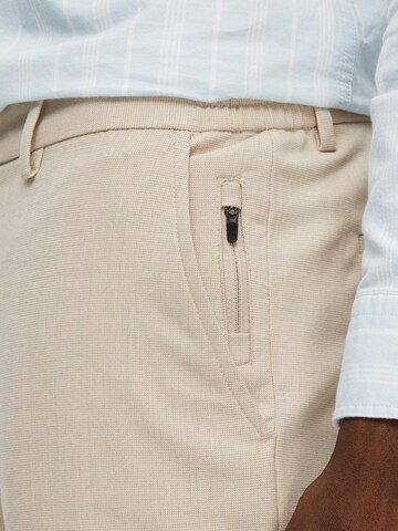 SELECTED HOMME Slimfit Spodnie 'Dave' w kolorze beżowy