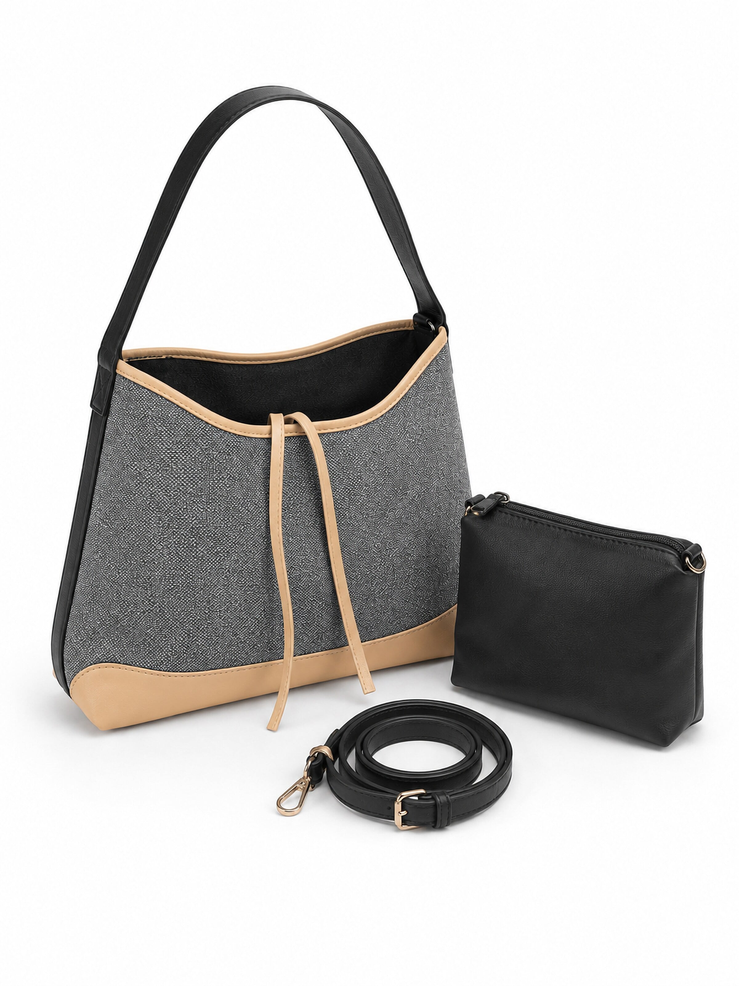 Toni&Friends Shoulder Bag 'Murnau' in Black: front