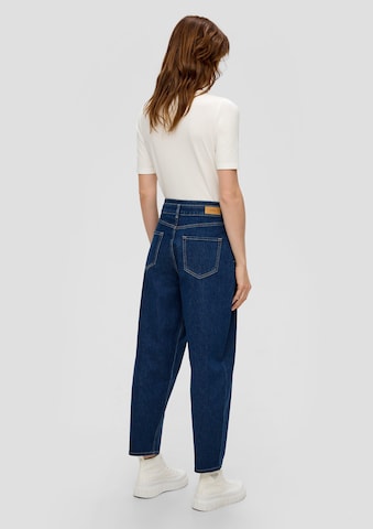 s.Oliver Tapered Pleat-front jeans in Blue