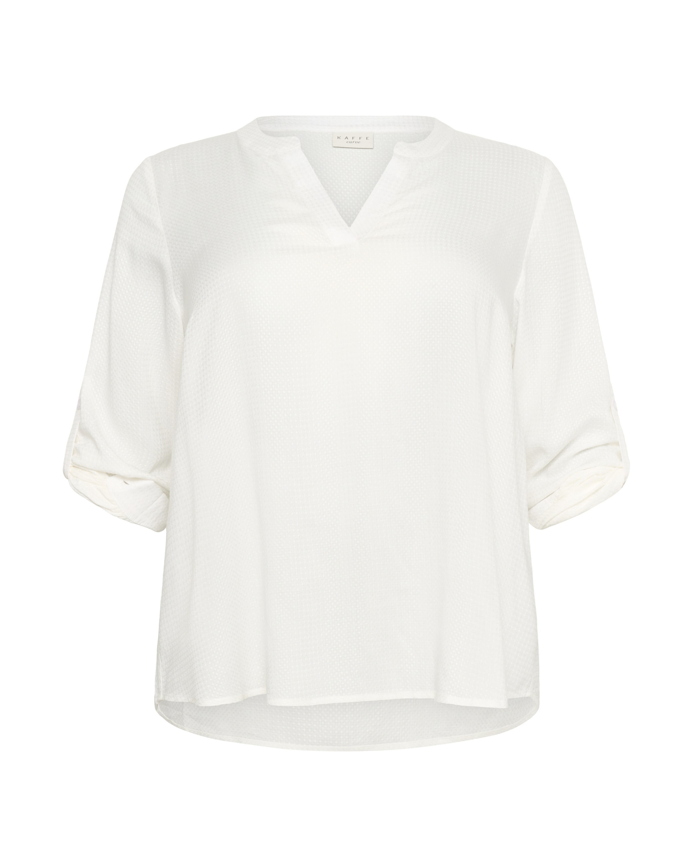 KAFFE CURVE Blusa 'KCMolly' em branco, Vista do artigo