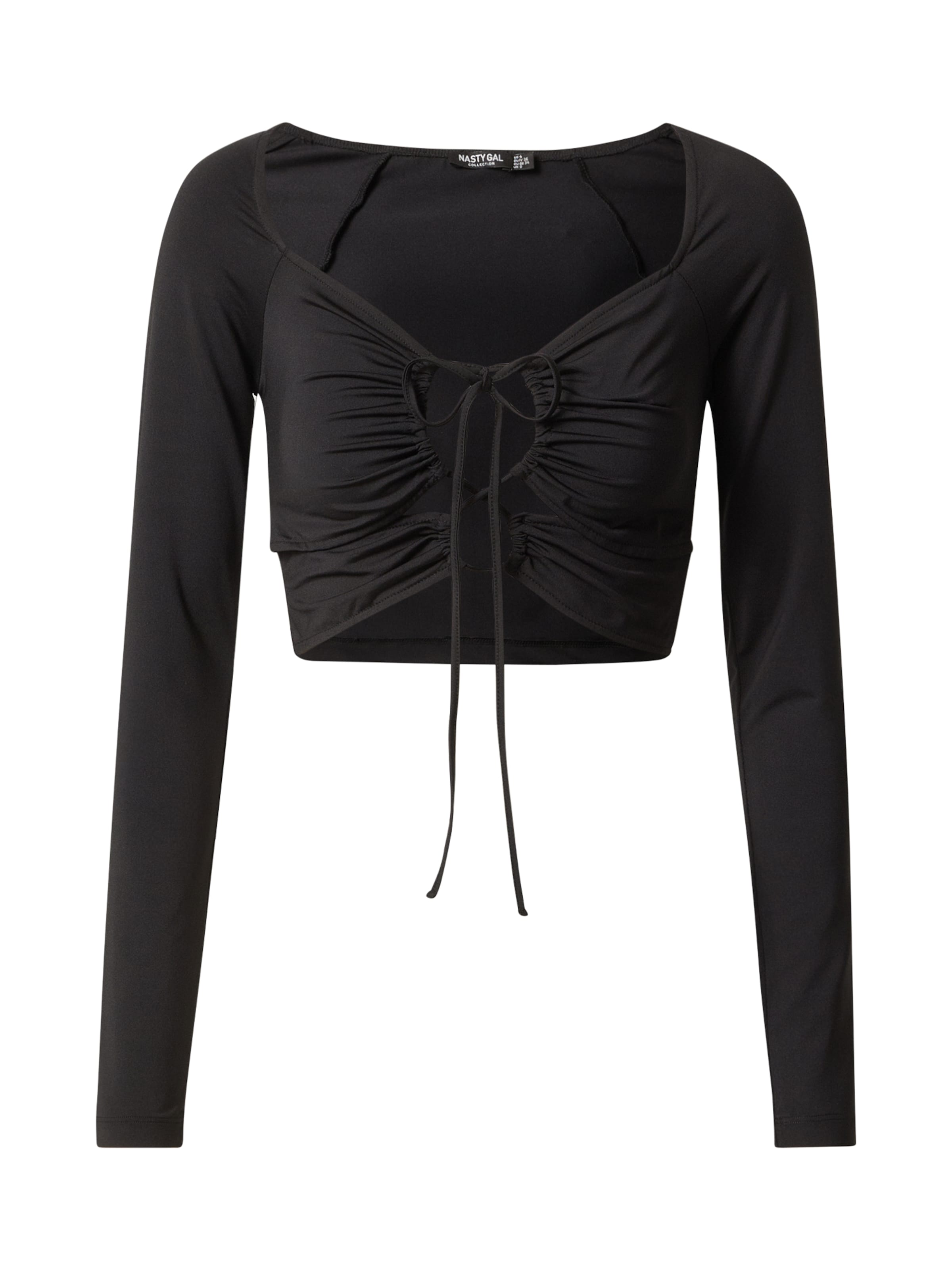 Nasty Gal Μπλουζάκι σε μαύρο: μπροστά