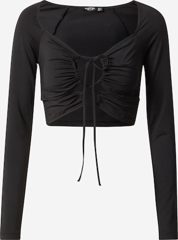 Nasty Gal Shirt in Schwarz: predná strana