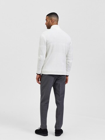 SELECTED HOMME Knit Cardigan 'Maine' in White