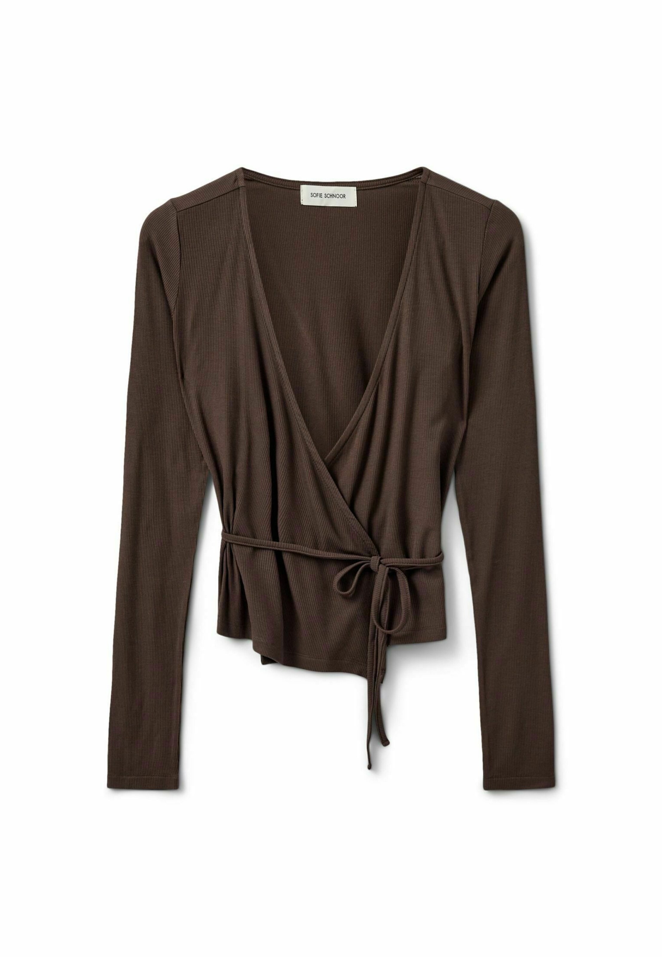 Sofie Schnoor Knit cardigan in Brown: front