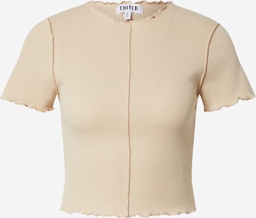 T-shirt 'Joana' EDITED en beige : devant