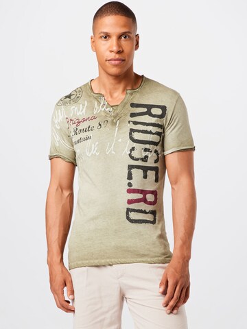 T-Shirt 'Ridge' Key Largo en vert : devant