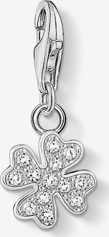 Thomas Sabo Charm-Anhänger 'Kleeblatt' in Silber: Vorderseite
