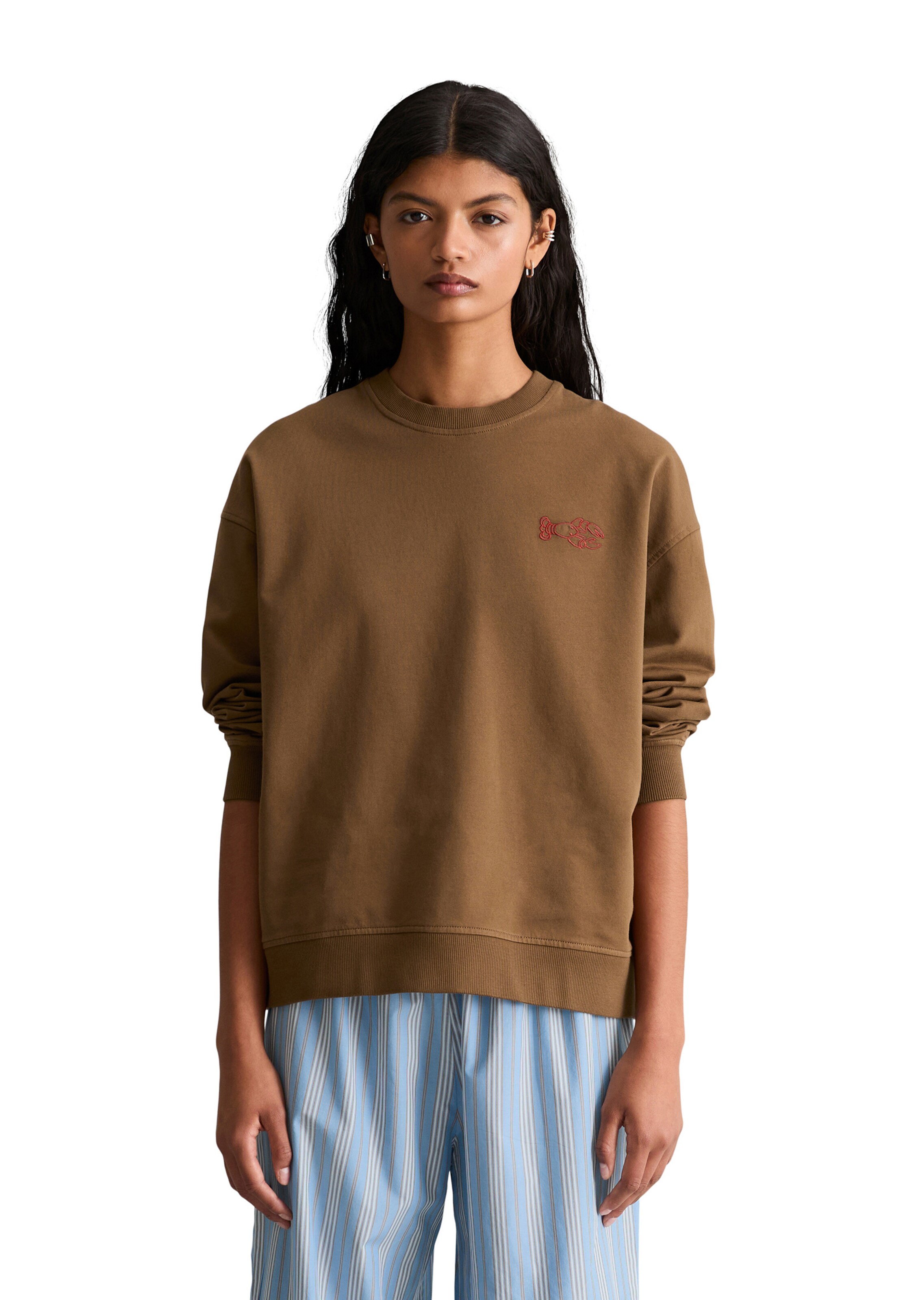 Marc O'Polo DENIM Sweatshirt in Bruin