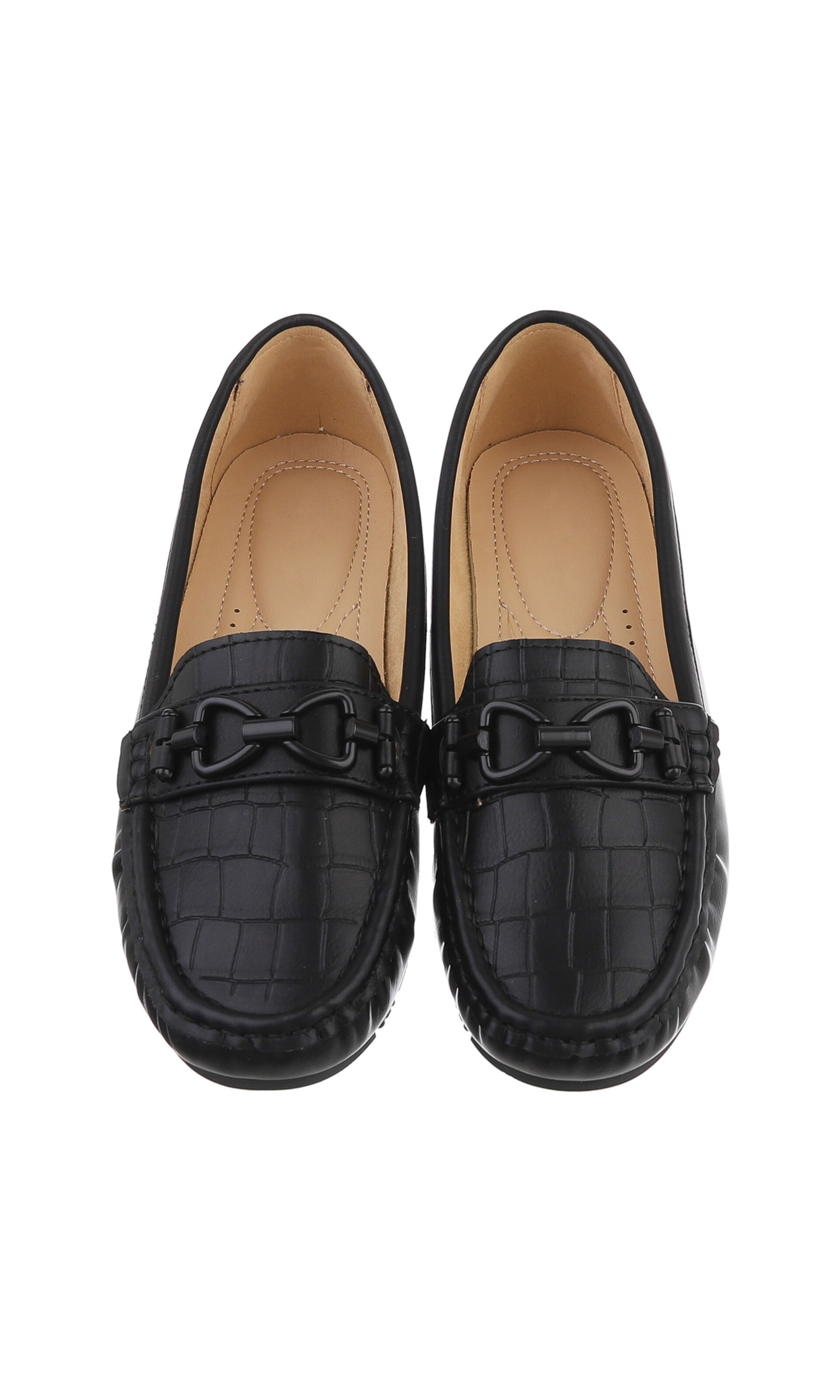 Ital-Design Mokassin in Schwarz