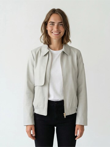 Covered Zomerjas 'Berry' in Beige: voorkant
