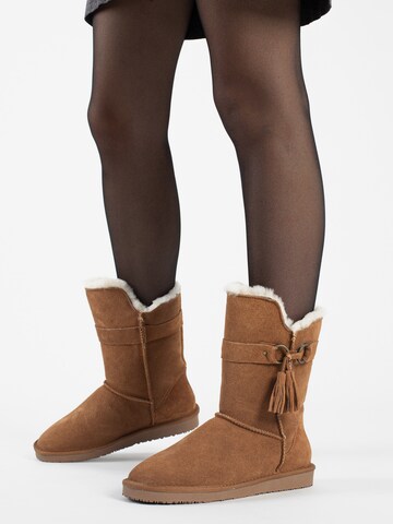 Gooce Snow boots 'Bangle' in Brown: front