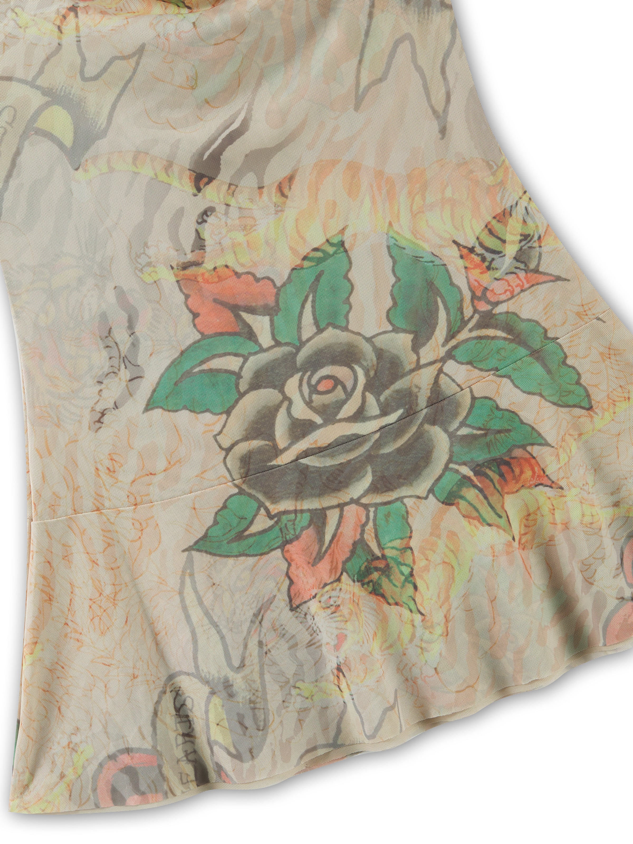 Ed Hardy Kleid 'Tiger' in Beige