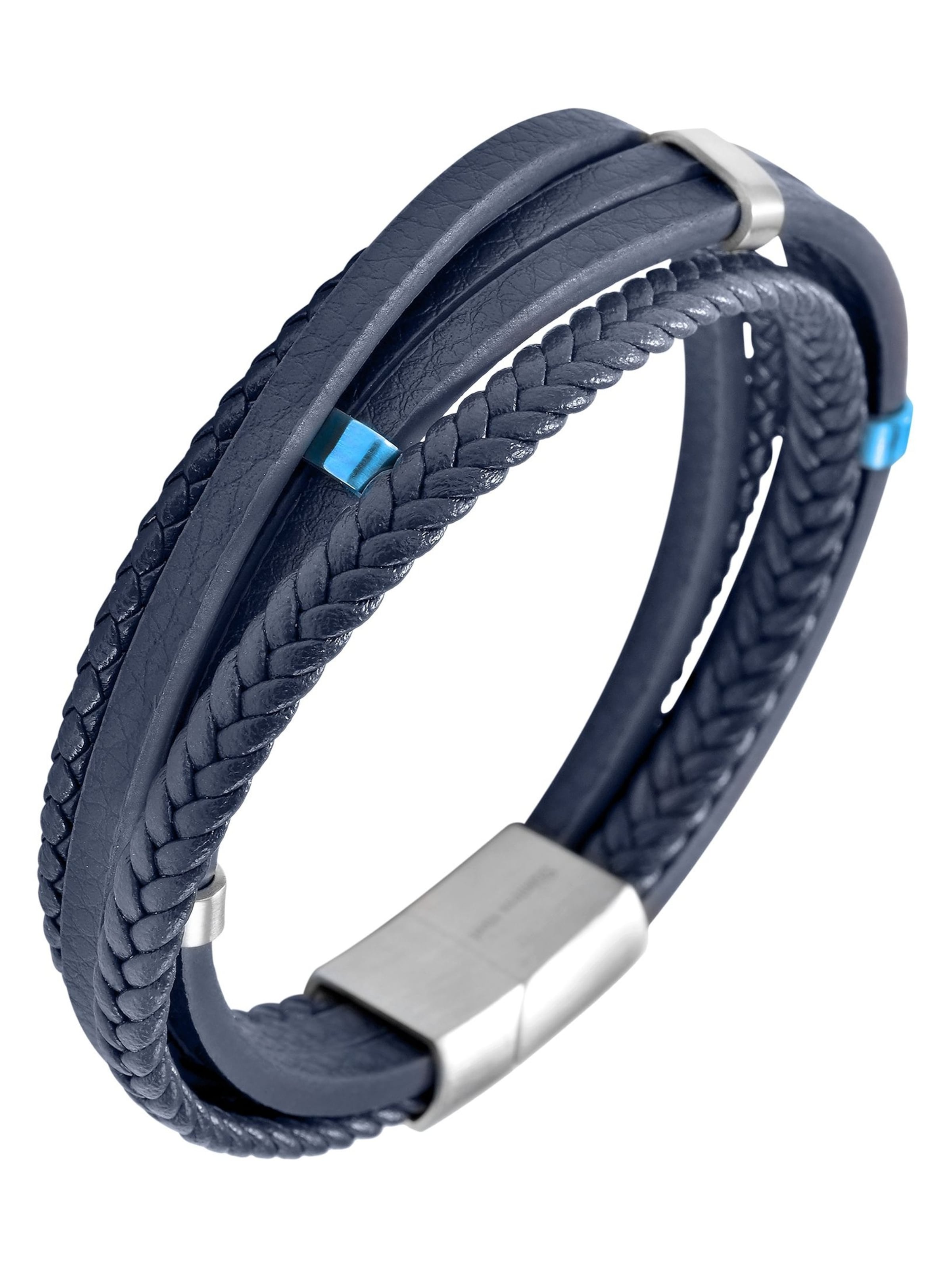 Akzent Bracelet 'Matthijs, hautverträglich' in Blue: front