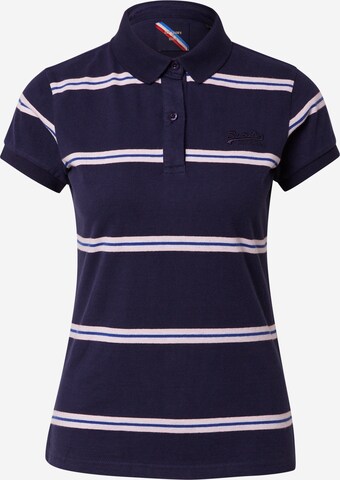 Superdry Poloshirt in Blau: predná strana