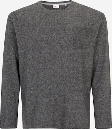 s.Oliver Men Big Sizes Shirt in Grey: front