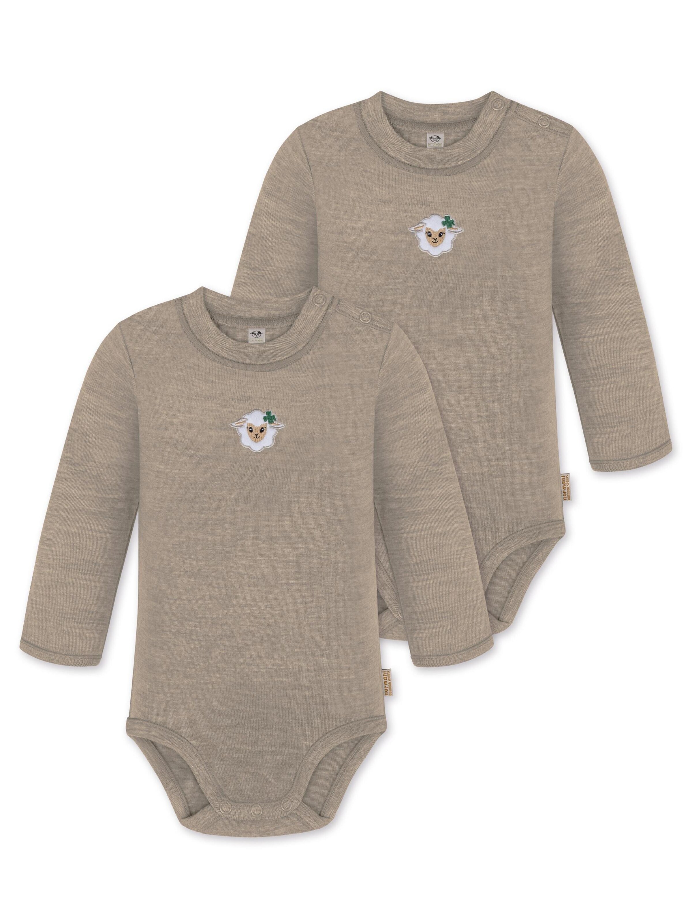 Barboteuse / body 'Tuai' normani en beige : devant