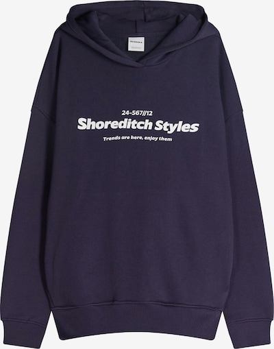 Bershka Collegepaita värissä laivastonsininen / valkoinen, Tuotenäkymä