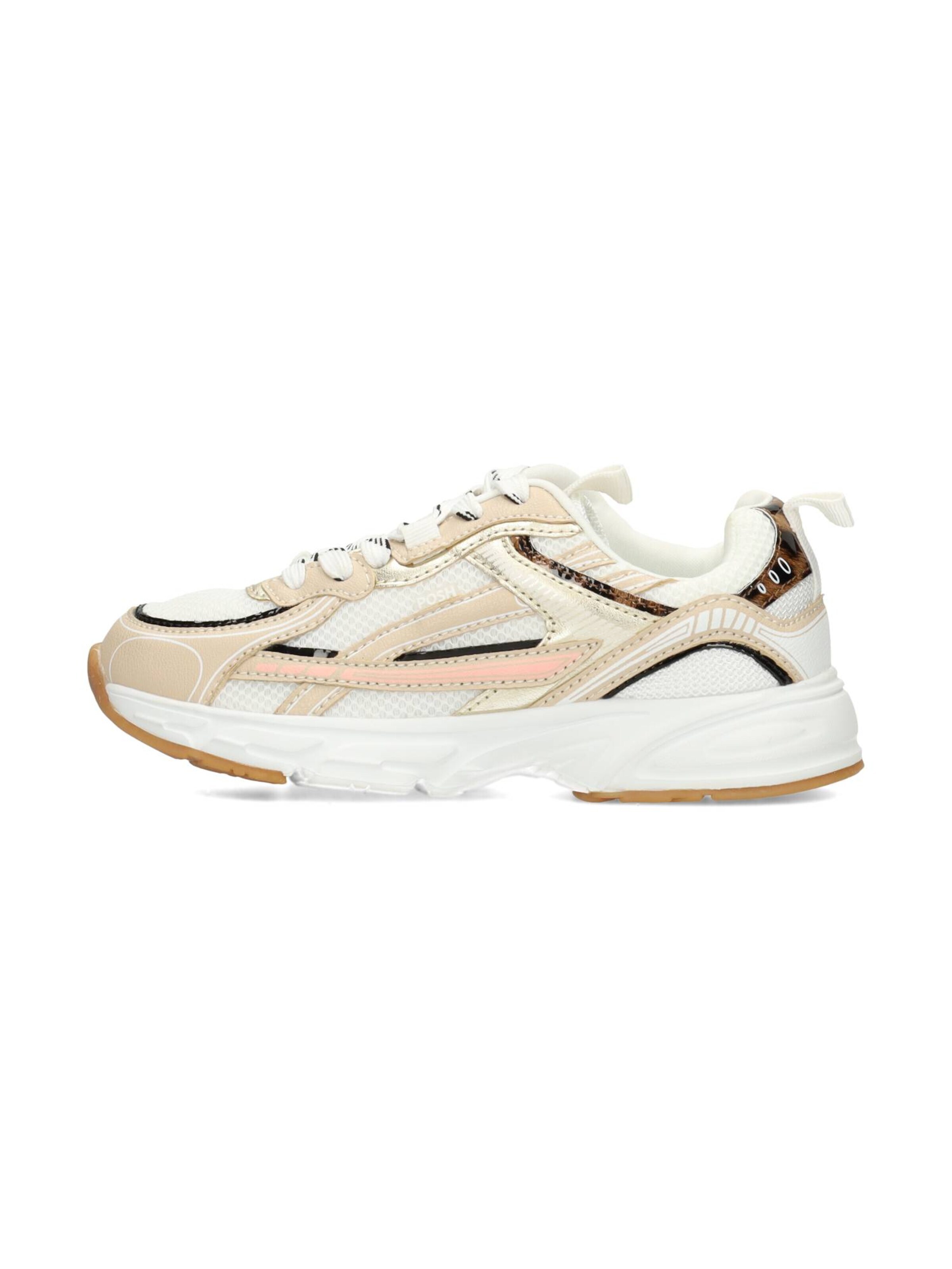 Baskets POSH by Poelman en beige : devant