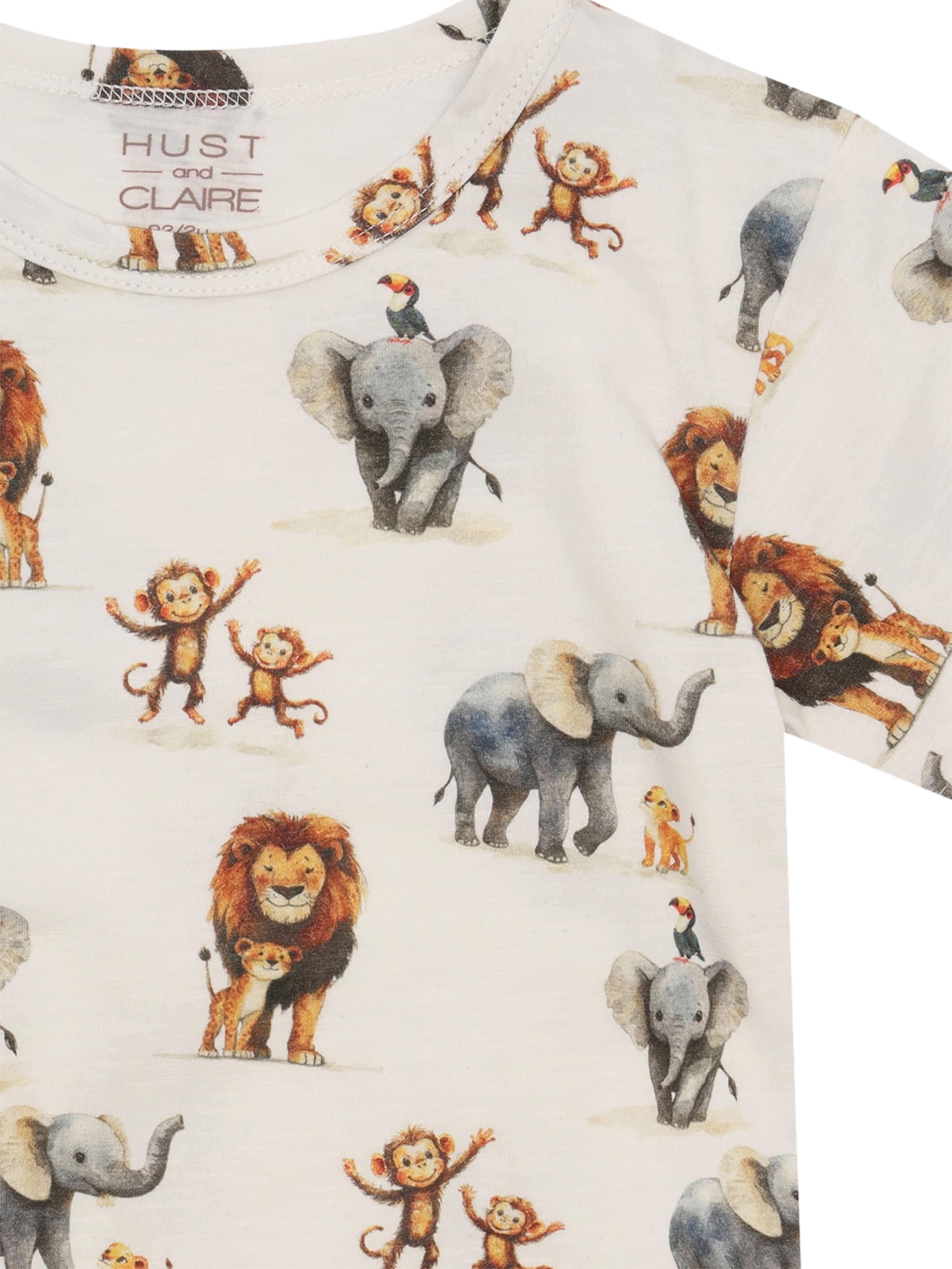 Tricou 'August Zoo' de la Hust & Claire pe bej