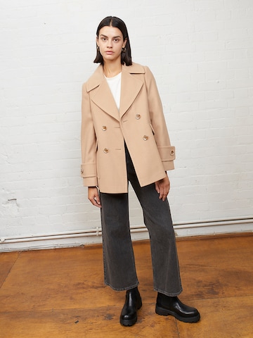 Manteau mi-saison 'Eileen' Aligne en beige