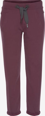 Elbsand Tapered Pants in Purple: front