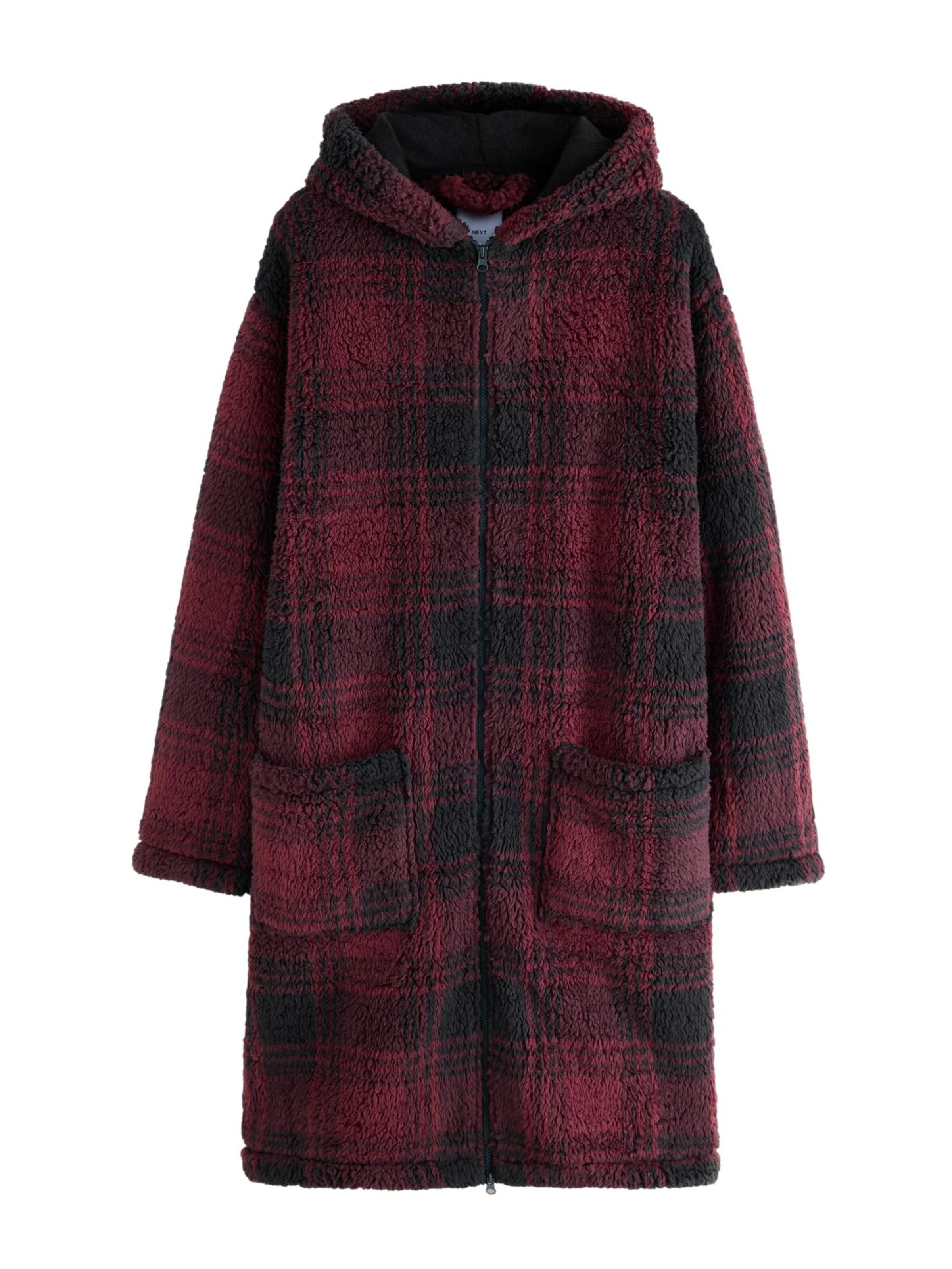 Next - Albornoz largo en rojo: frente