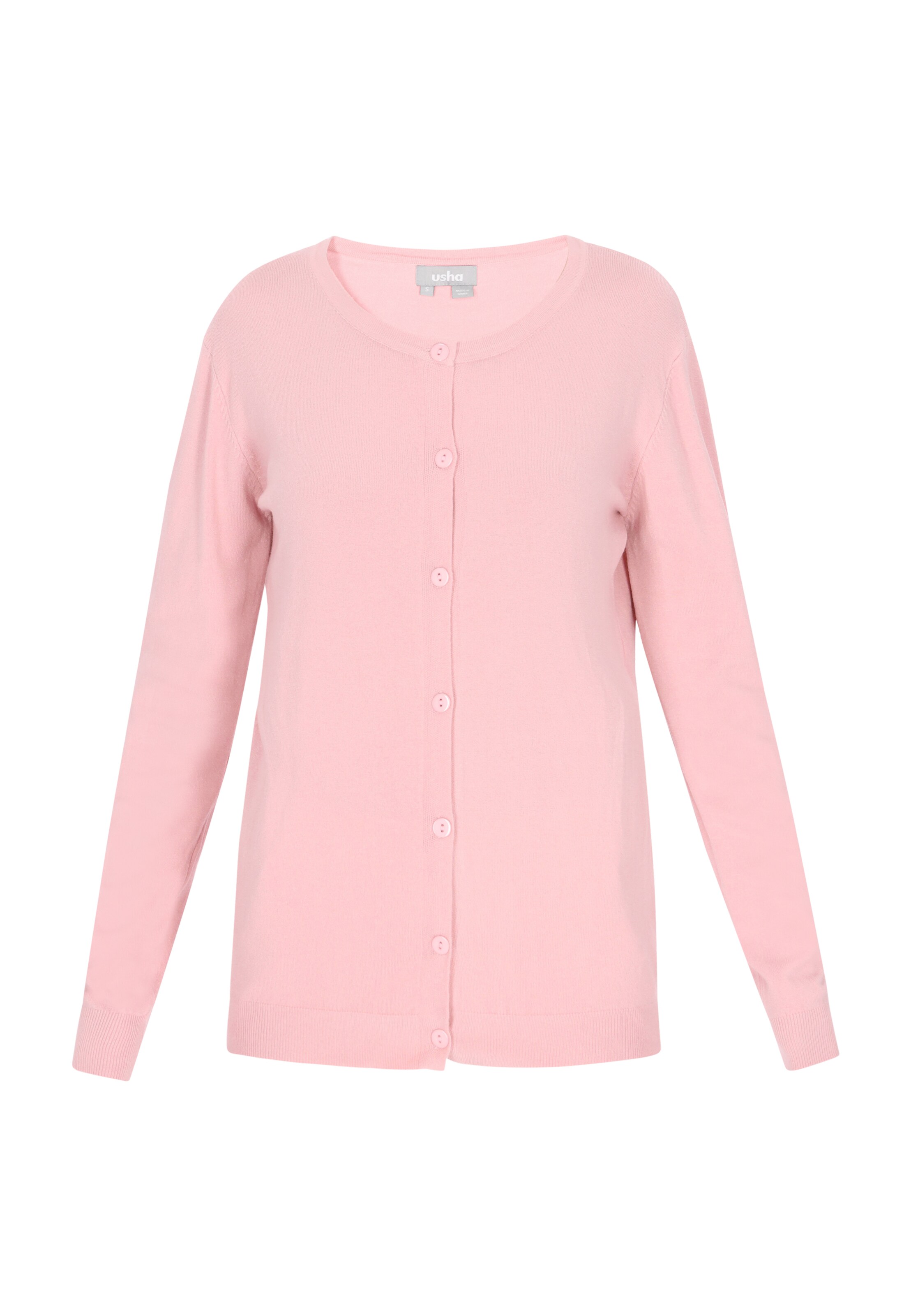 Usha Neuletakki värissä vaaleanpunainen: etupuoli