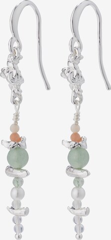 Boucles d'oreilles Pilgrim en argent : devant