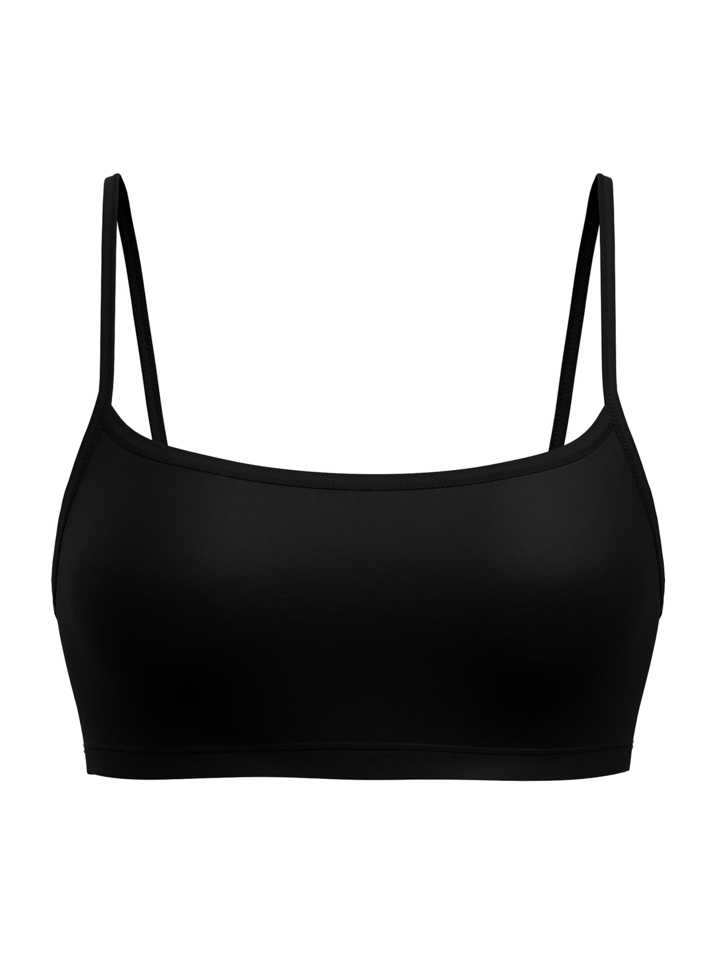 CALIDA Õlapaelteta topp Rinnahoidja, värv must: eest vaates