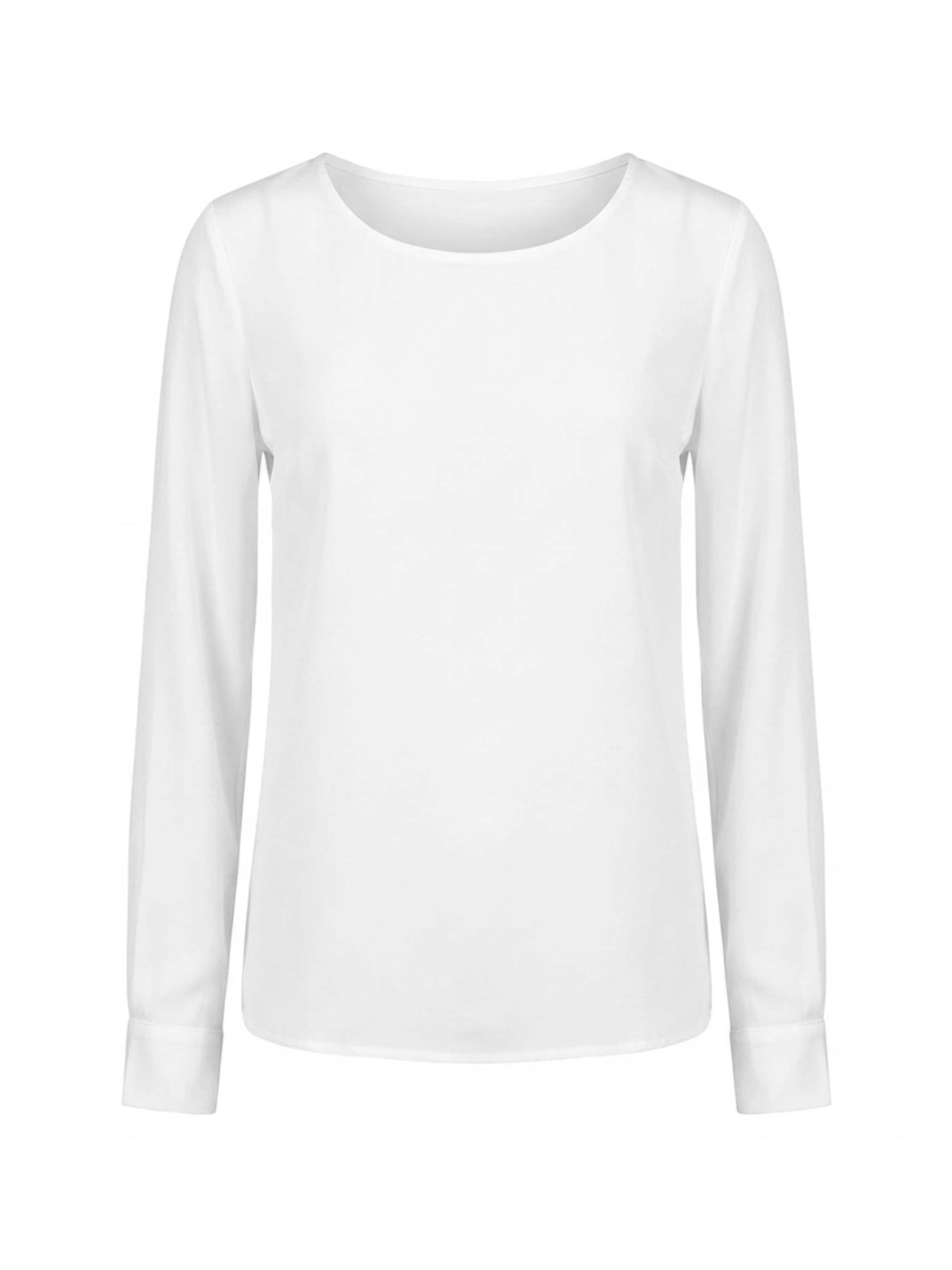 Posh Gear - Blusa 'Rotondoseta' en blanco: frente