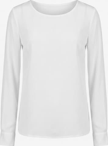 Posh Gear - Blusa 'Rotondoseta' en blanco: frente