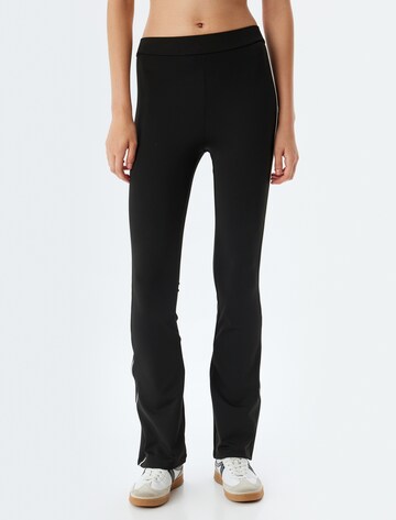 Koton Flared Leggings in Black: front
