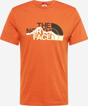 bronzinė THE NORTH FACE Marškinėliai 'MOUNTAIN': priekis