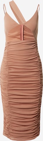 Misspap Jurk in Beige: voorkant