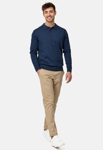 INDICODE JEANS Sweater 'Chips' in Blue