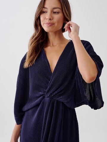 Robe 'OCTAVIA' Tussah en bleu
